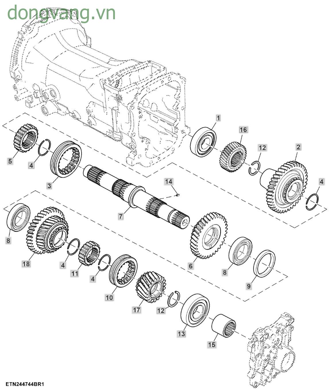 Differential Driven Shaft, MFWD - ST1011978